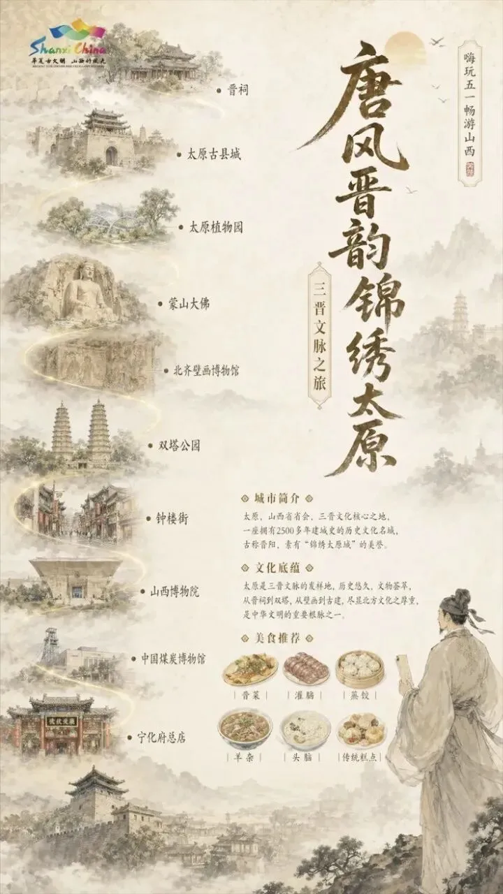 【山西旅游】五一去哪儿?山西走起|11城全景攻略,触摸五千年历史脉搏