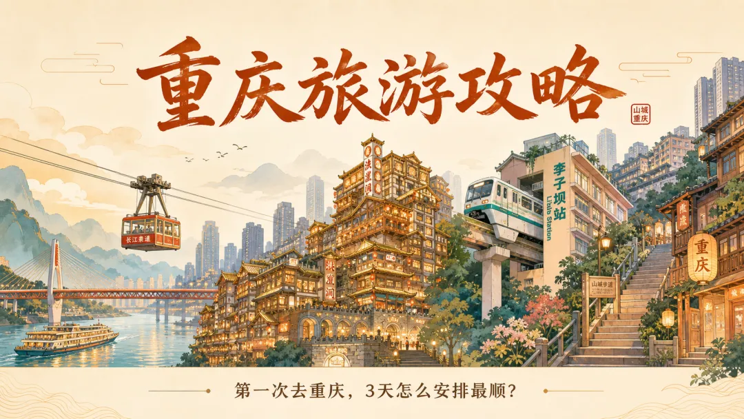 第一次去重庆,2—3天这样玩最舒适|重庆旅行攻略