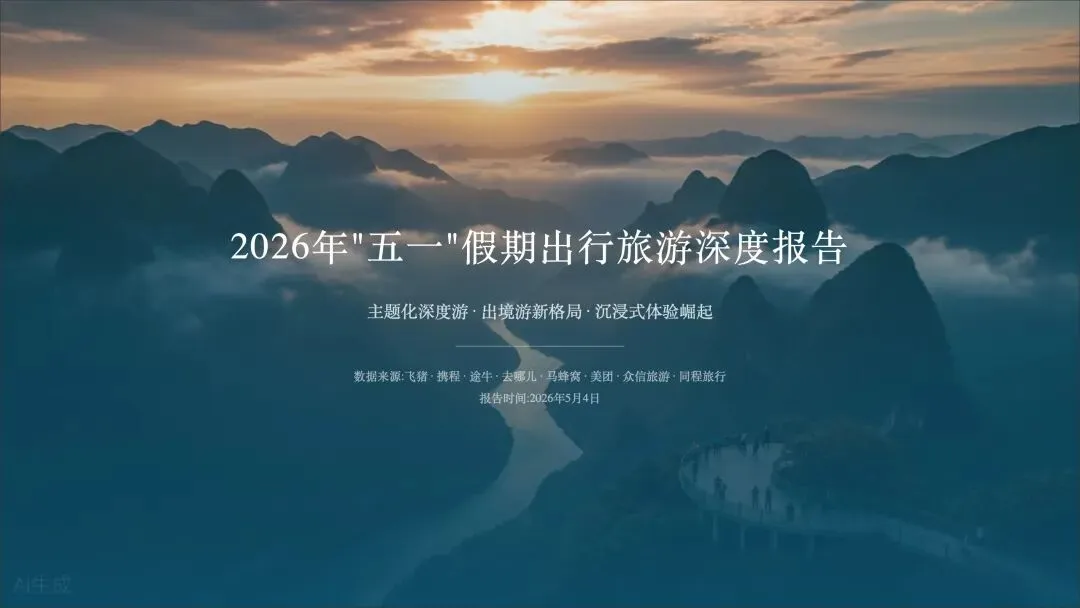 2026年＂五一＂假期出行旅游深度报告