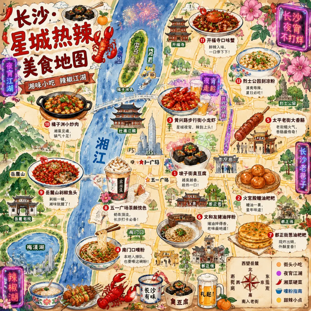 长沙·星城美食住宿旅游指南