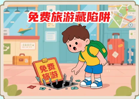旅游避“坑”指南系列宣传——(免费旅游藏陷阱)