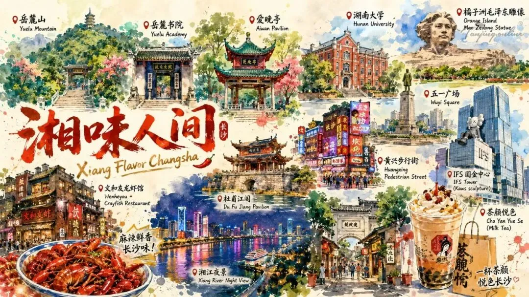 长沙三天两晚旅游攻略|本地人私藏不踩雷路线