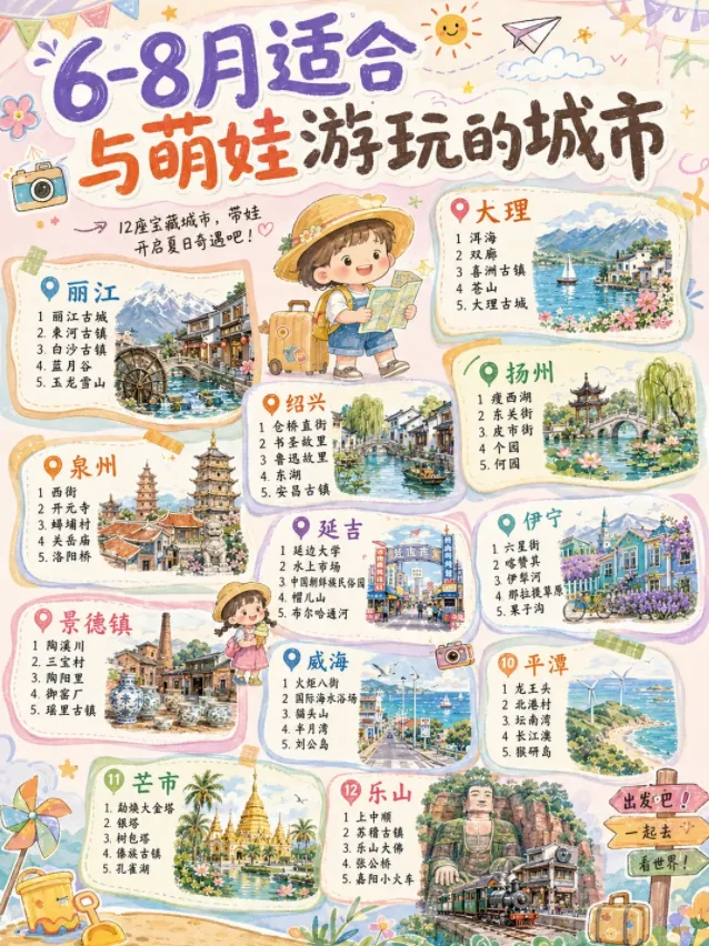 暑假带娃必去的地方-亲子旅游攻略