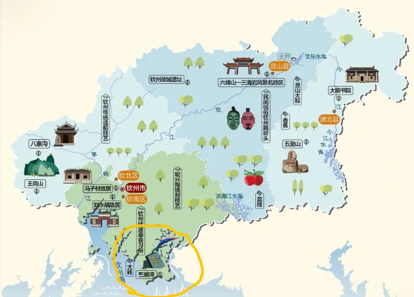 小众钦州旅行攻略,我在这里吃了生蚝,住了民宿,替你们看了海也踩了雷.
