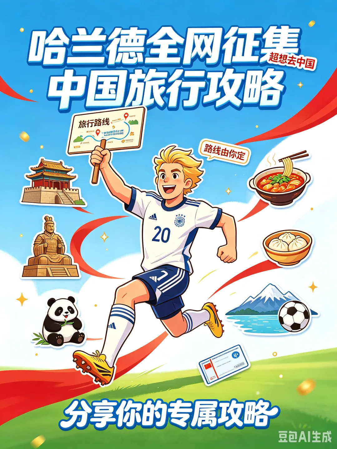 哈兰德全网征集中国旅行攻略,你会推荐他去哪里玩?
