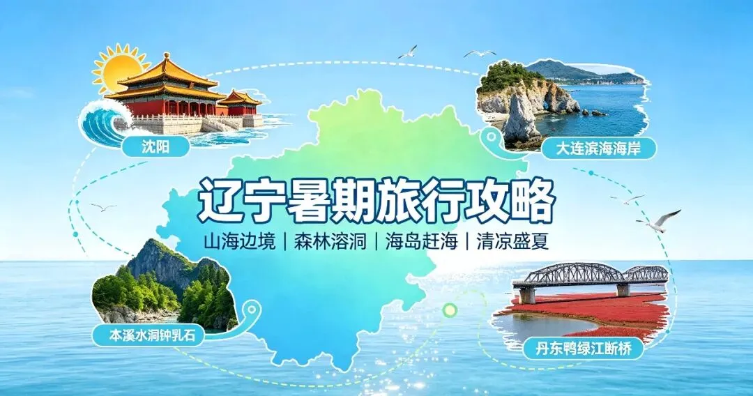 辽宁暑期全域游玩攻略|山海边境、森林溶洞、海岛赶海一站式清凉出行