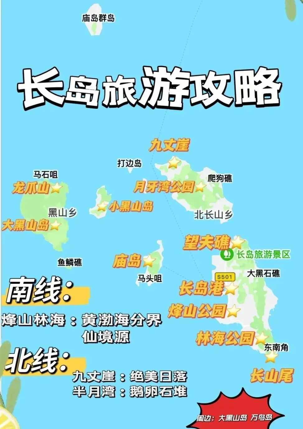 长岛旅游攻略2026保姆级|黄渤海分界线、悬崖日落、海鲜自由一次集齐