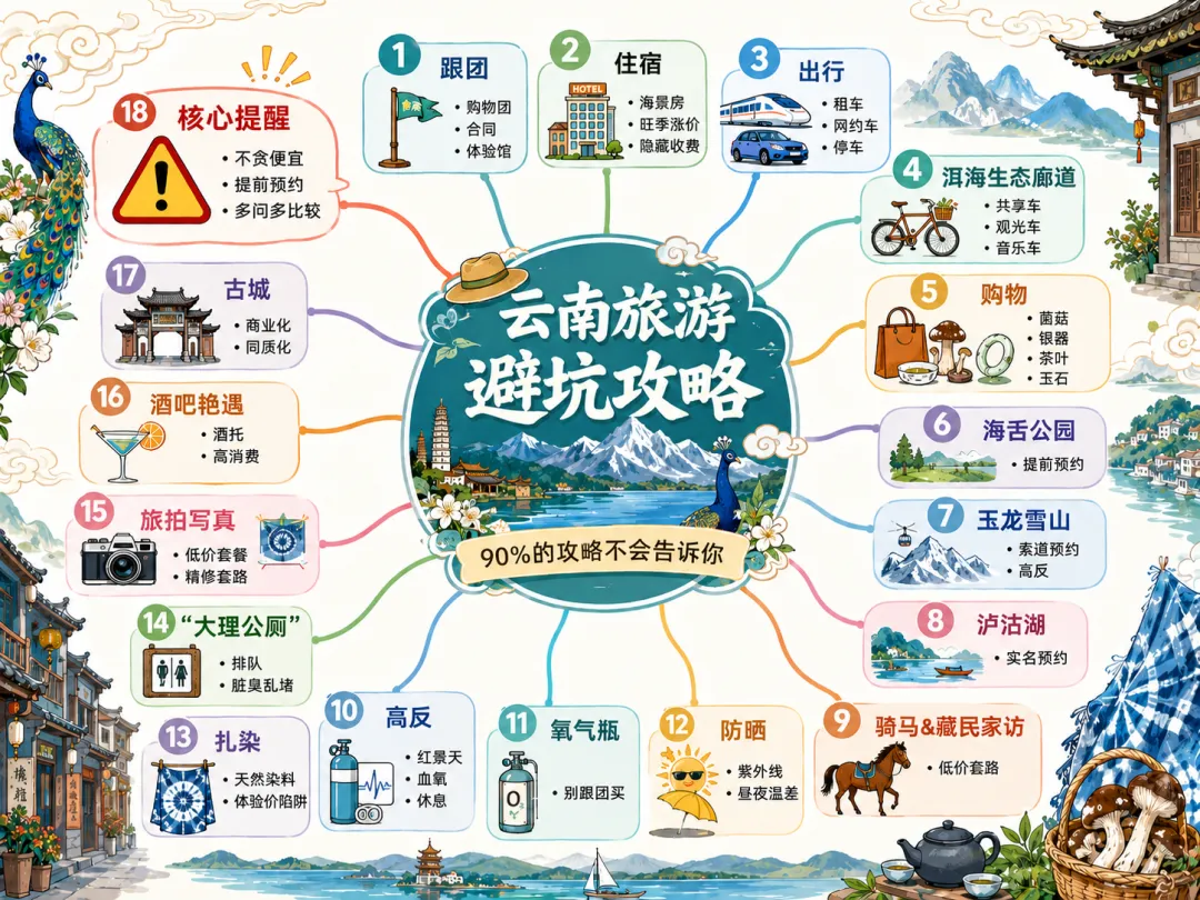 云南旅游全套避坑手册,90%的攻略都不会告诉你,别做大冤种!