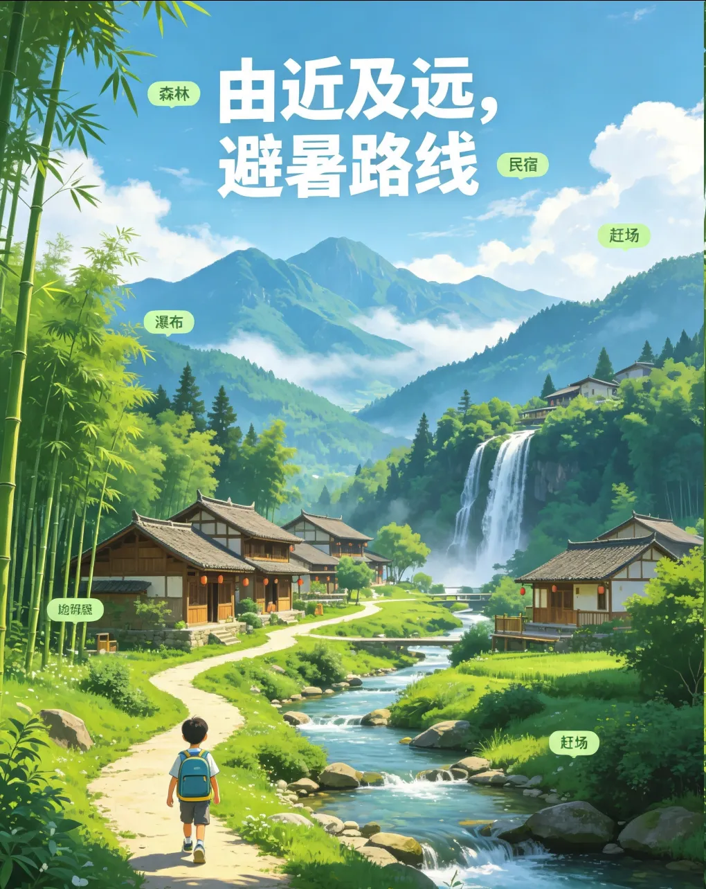 成都出发带娃暑假避暑 亲子旅游攻略|由近及远28+宝藏地!玩水、森林、赶场、民宿一站式搞定