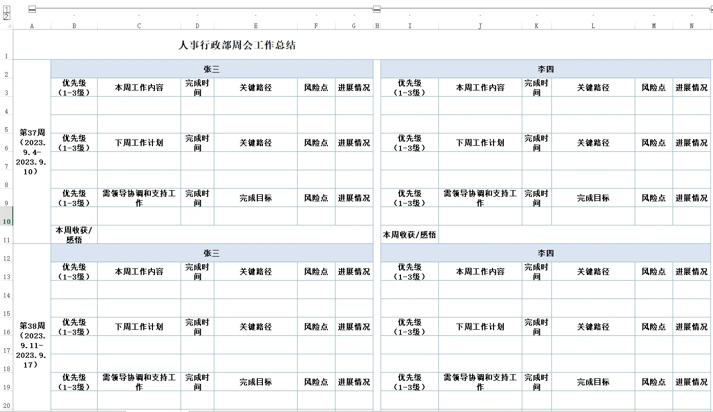 工作TDL/自我管理罗盘/周（月）工作总结