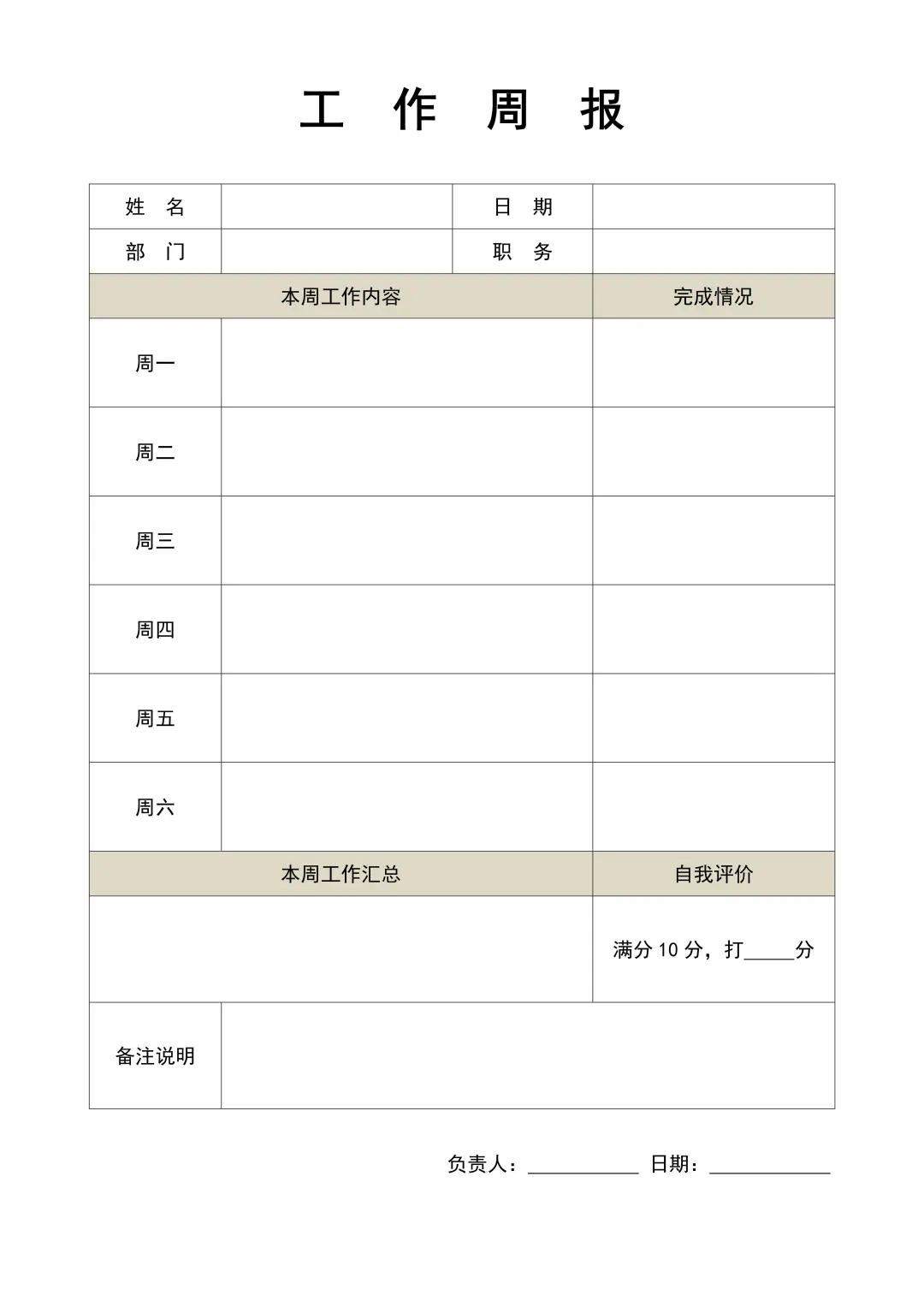 工作周报这么填，快来抄作业！