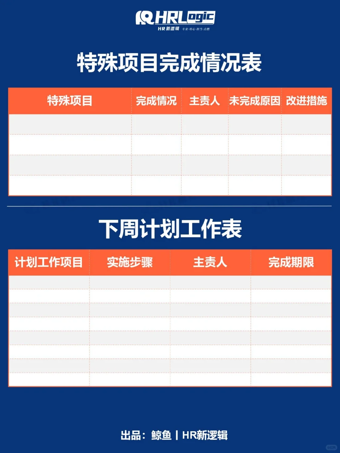 HR必备干货丨人事行政部工作周报，拿走即用