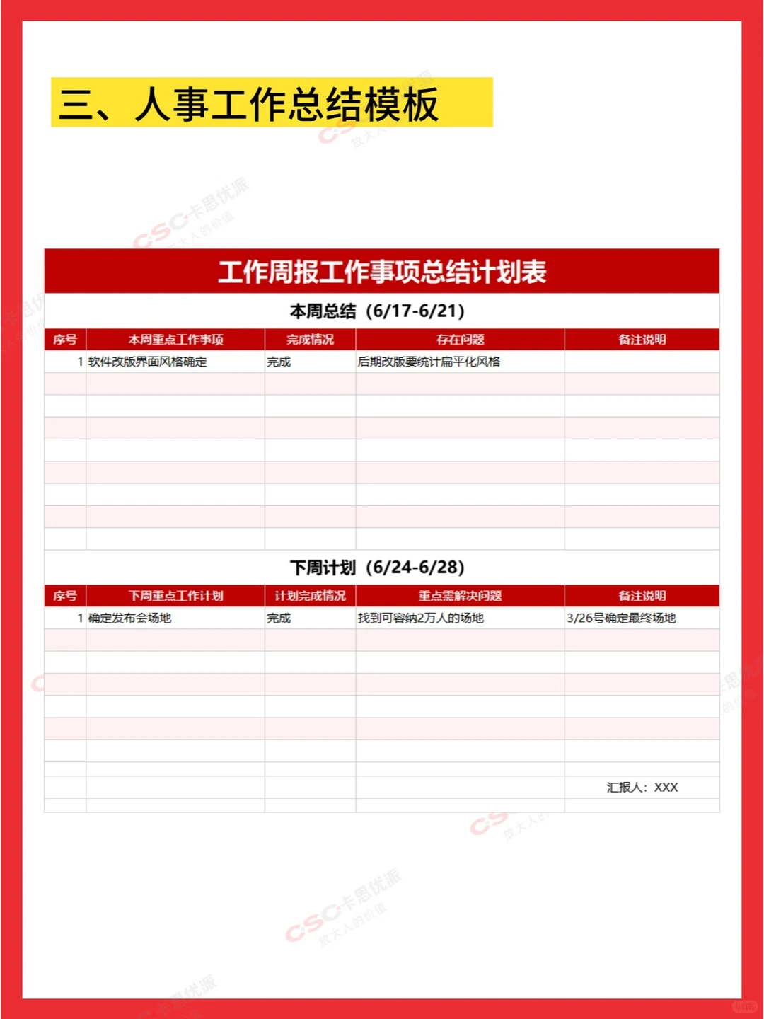 周报这么写，让领导知道你干了很多活！🙋