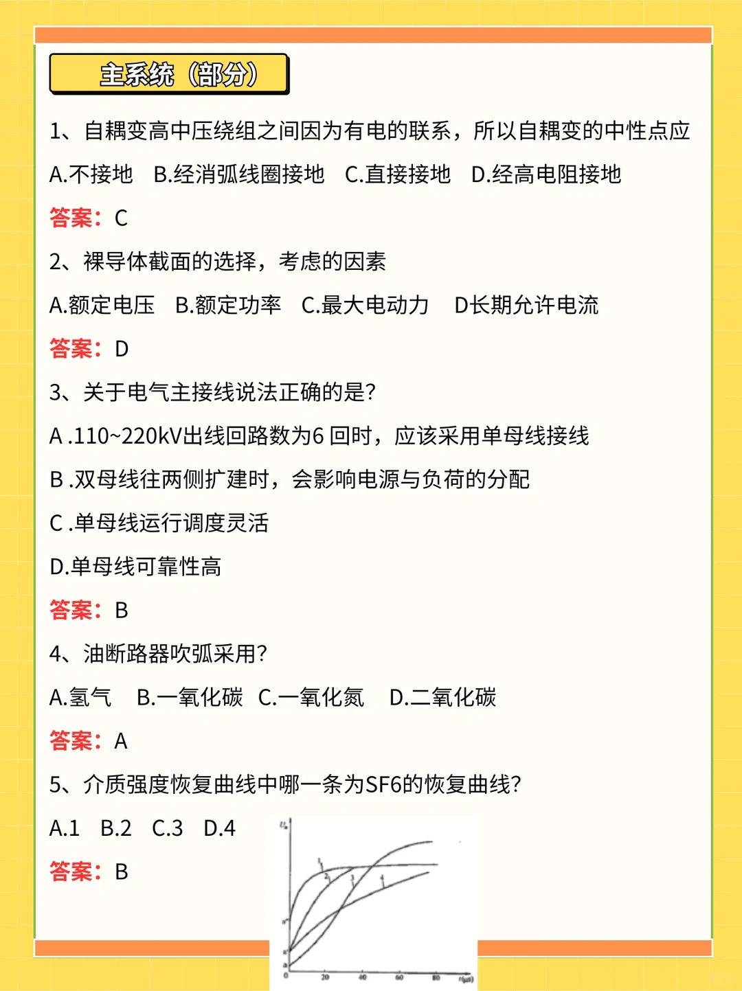 国家电网一批考了这些真题