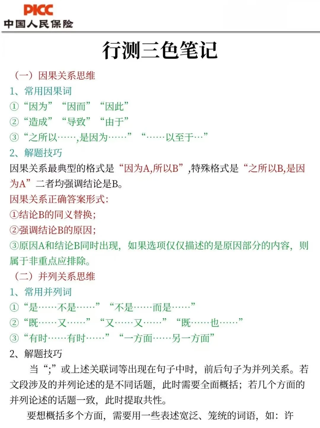 中国人保笔试小道消息，今年真的很水