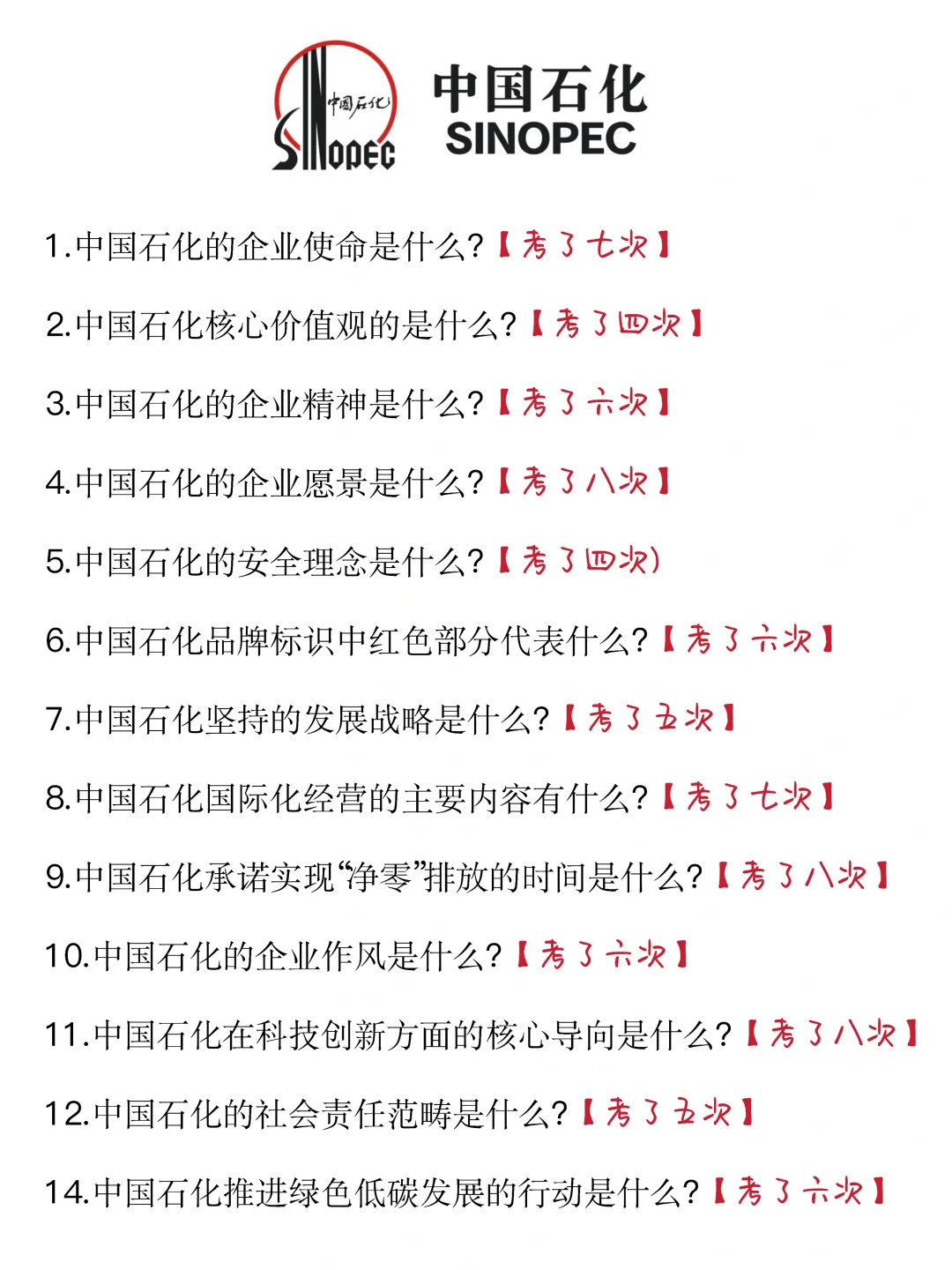中国石化笔试，姐瞬间不急了，就这600母题