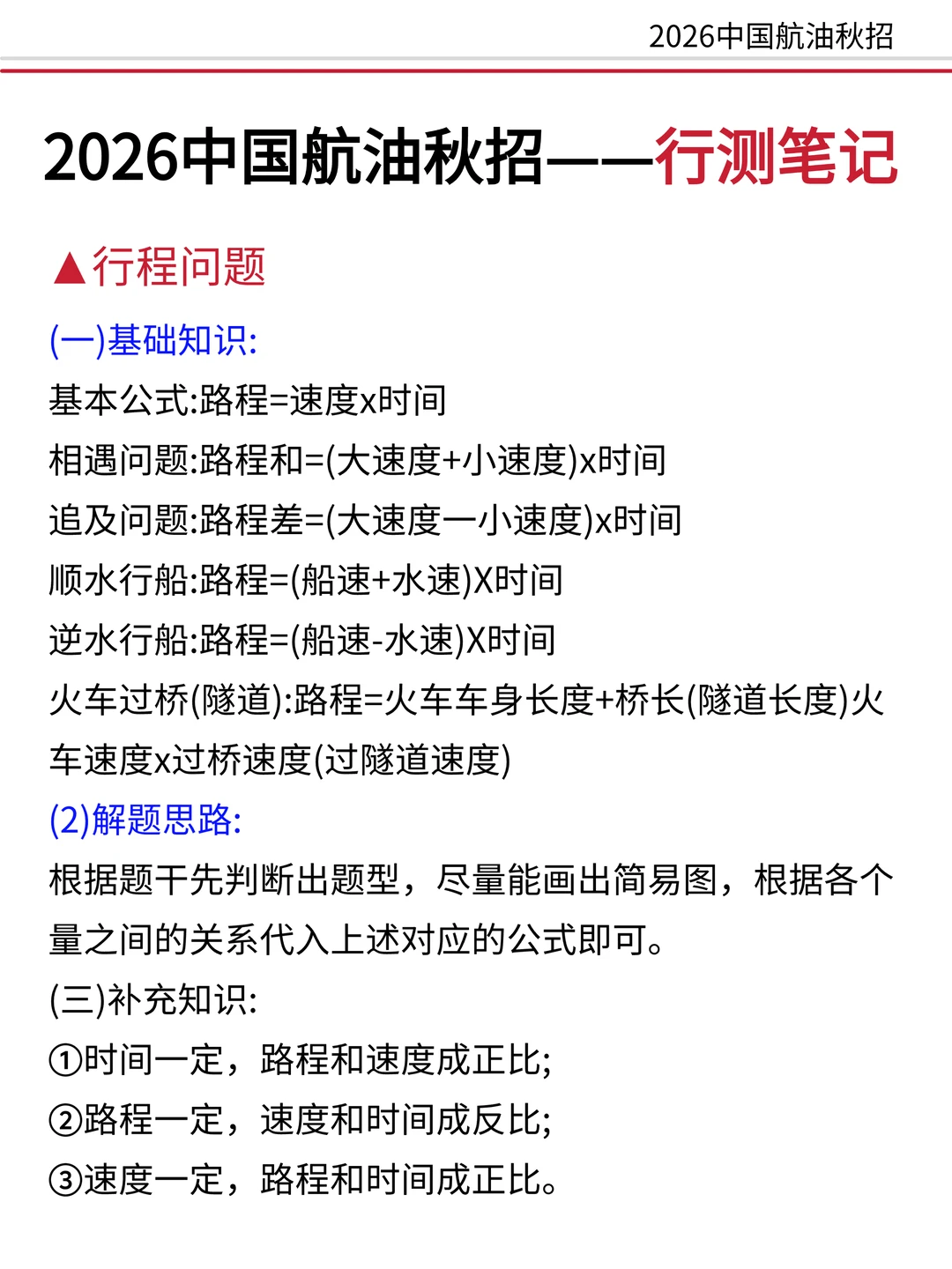 2026中国航油，别裸考，5天背完80+