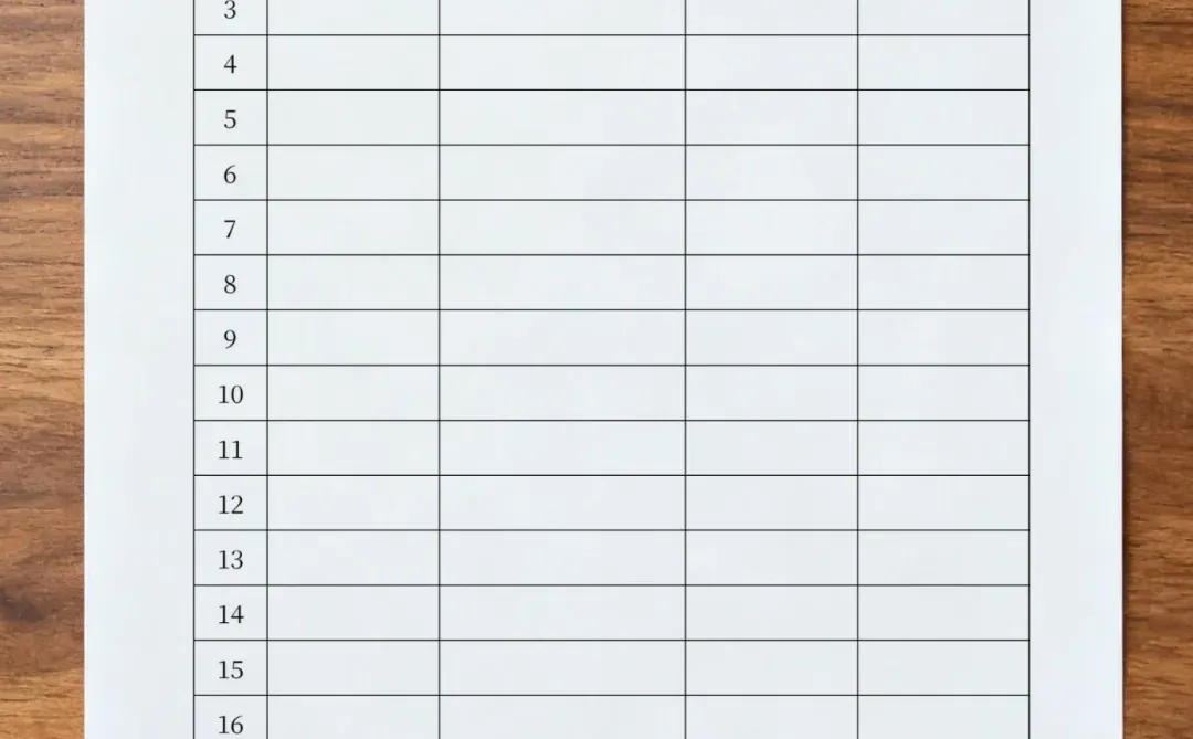 简约通用签到表模板|电子版可编辑可打印