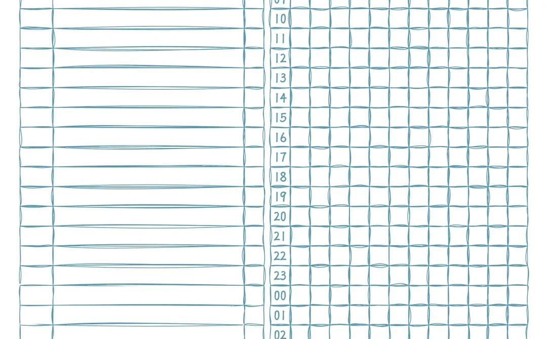 【热力图法】学习记录表模板