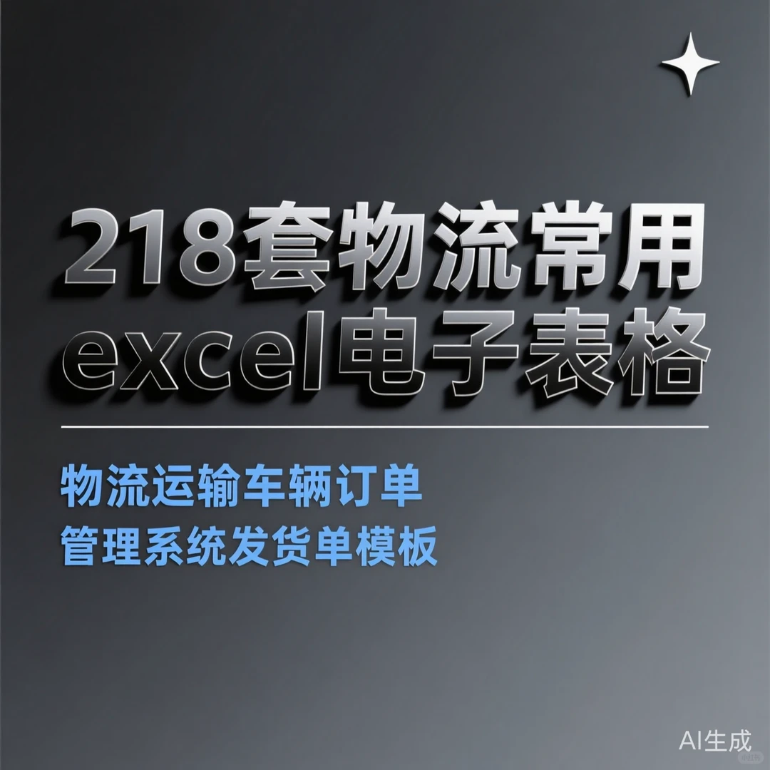 物流系统管理干货｜高效表格模板合集