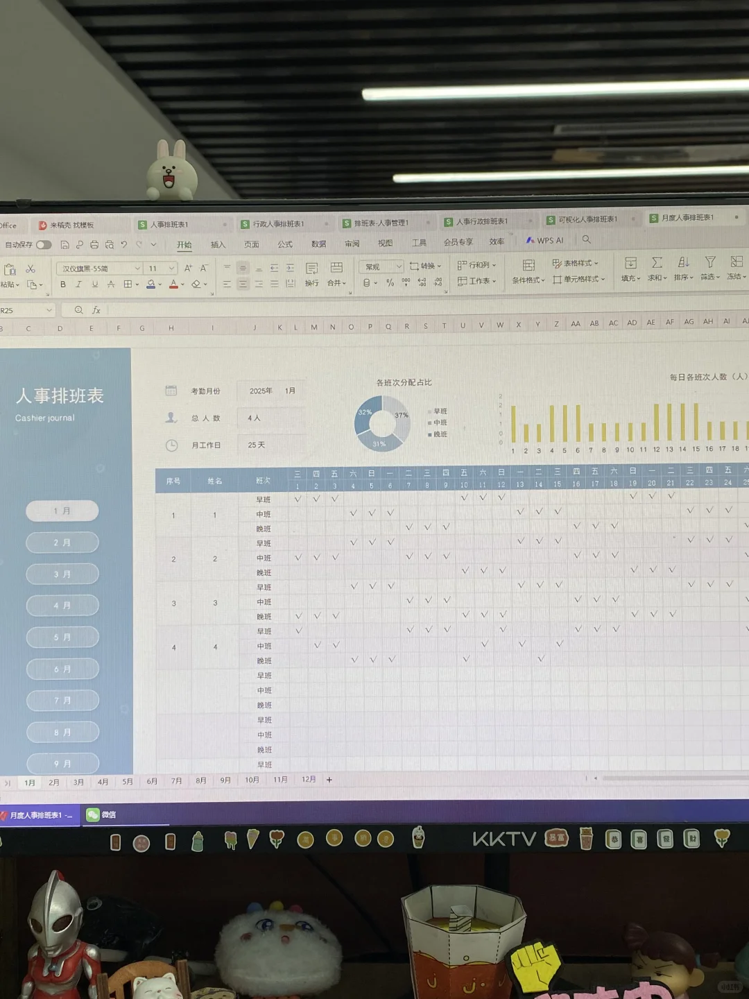 这种水平的排班表是人事该做的❗