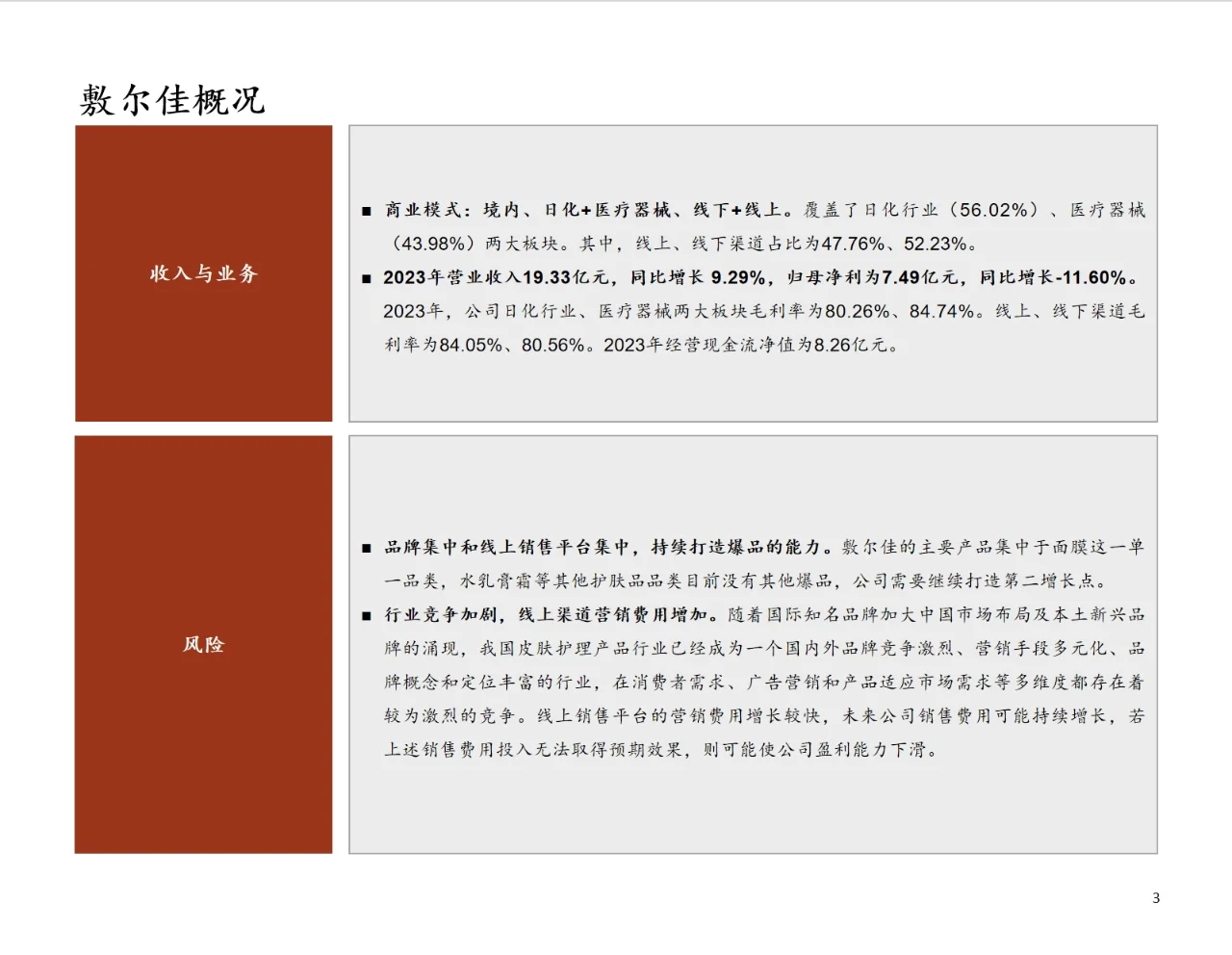 研报分析（医美篇）——敷尔佳