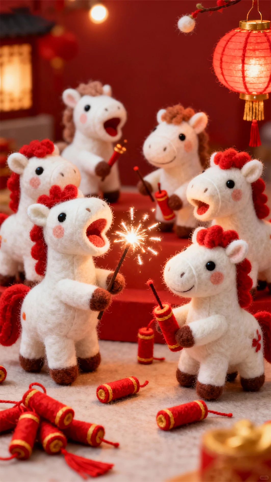 新年毛毡版壁纸合集｜一键换上氛围感✨