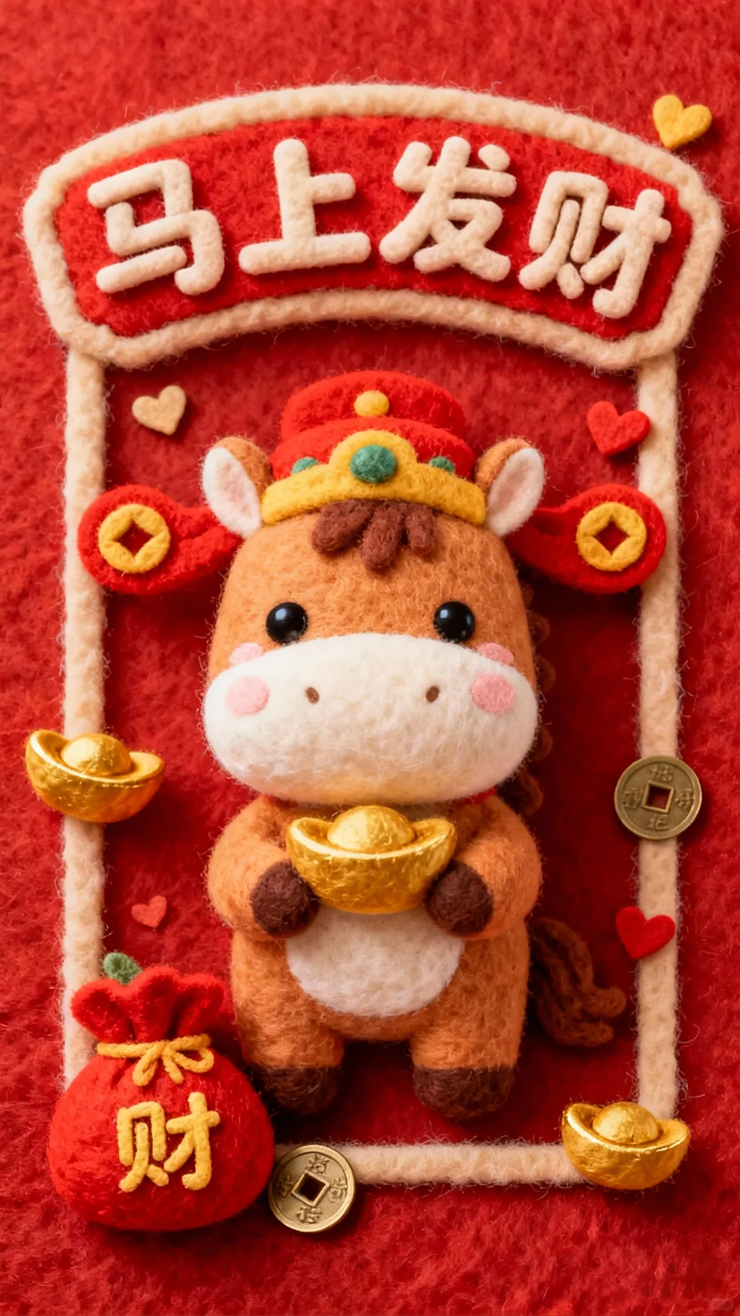 新年毛毡版壁纸合集｜一键换上氛围感✨