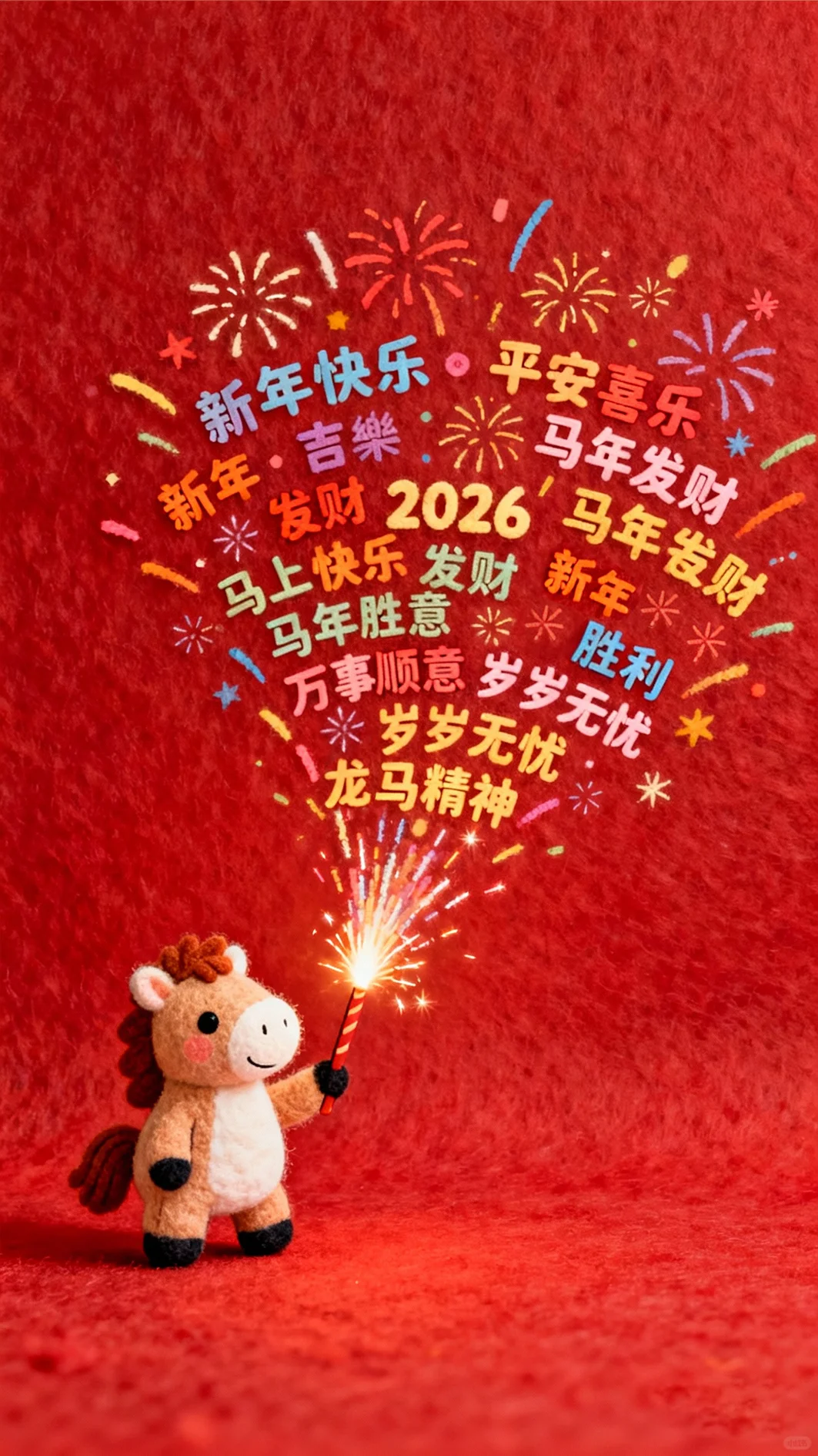 新年毛毡版壁纸合集｜一键换上氛围感✨