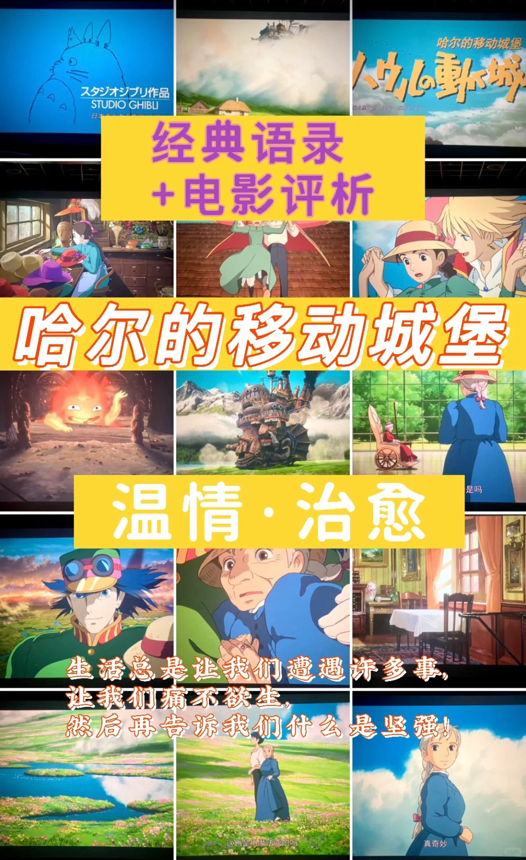治愈系·宫崎骏｜❤️经典台词+电影赏析✨