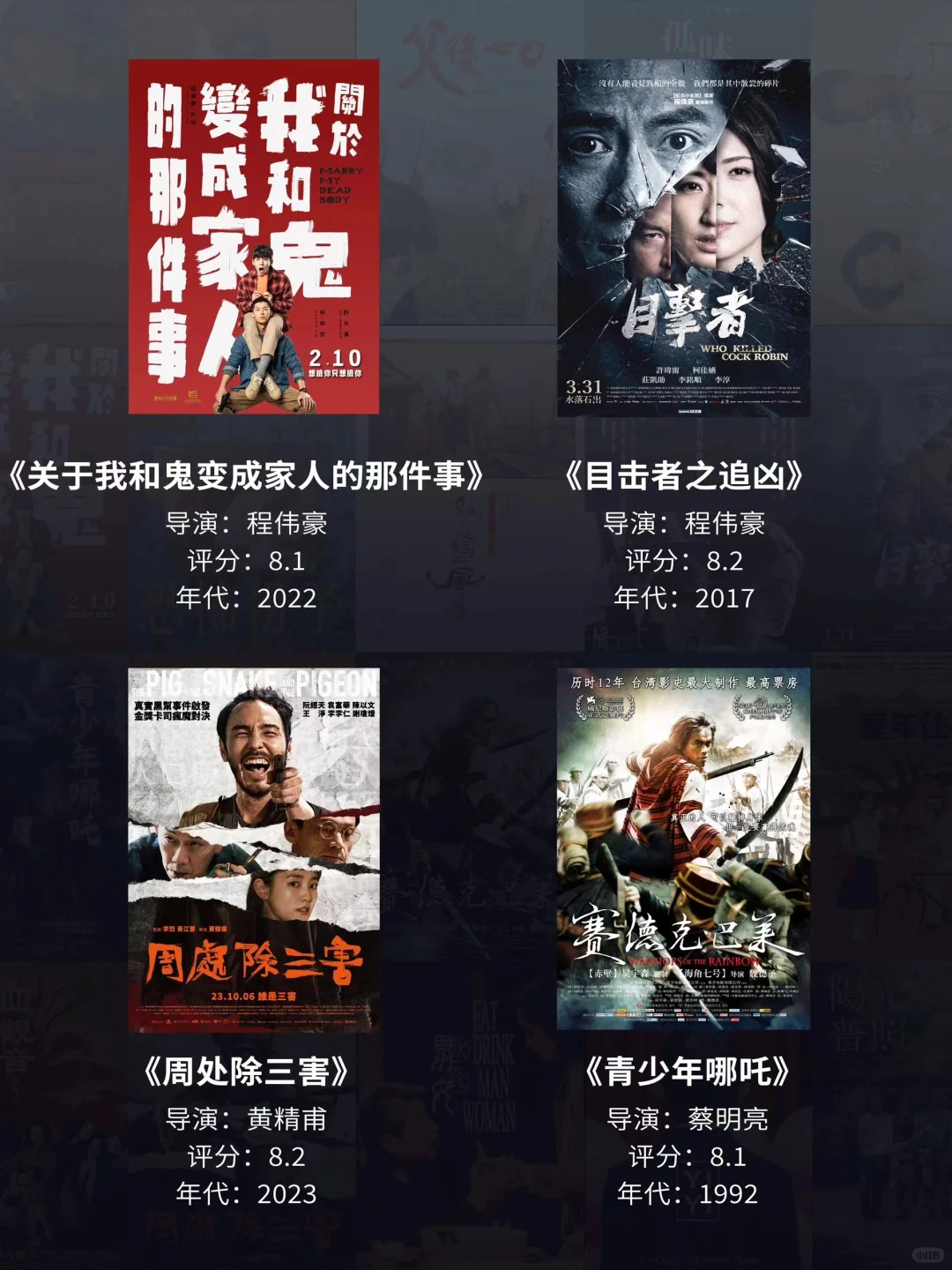 20部湾湾高分电影推荐，一定要去看❗️