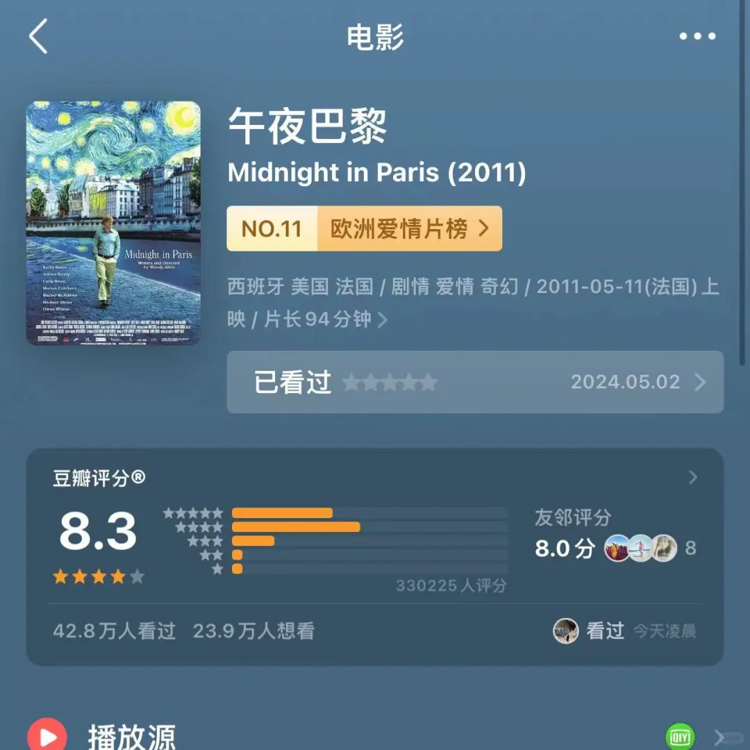 看电影是很好的提升审美的方式🎬