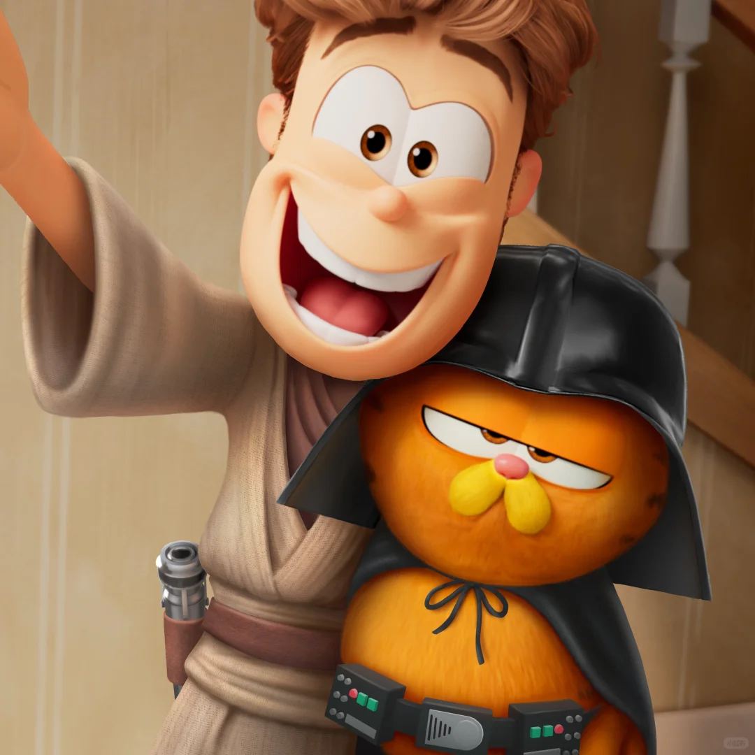 加菲猫动画大电影恶搞热门新片海报！