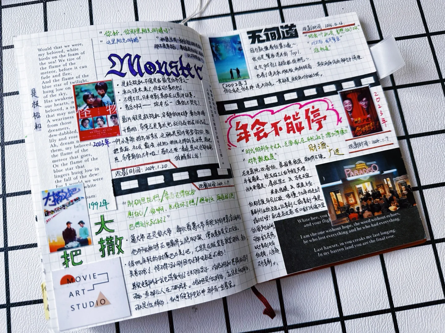 电影推荐🎬｜给你看看2024年以来的电影手帐