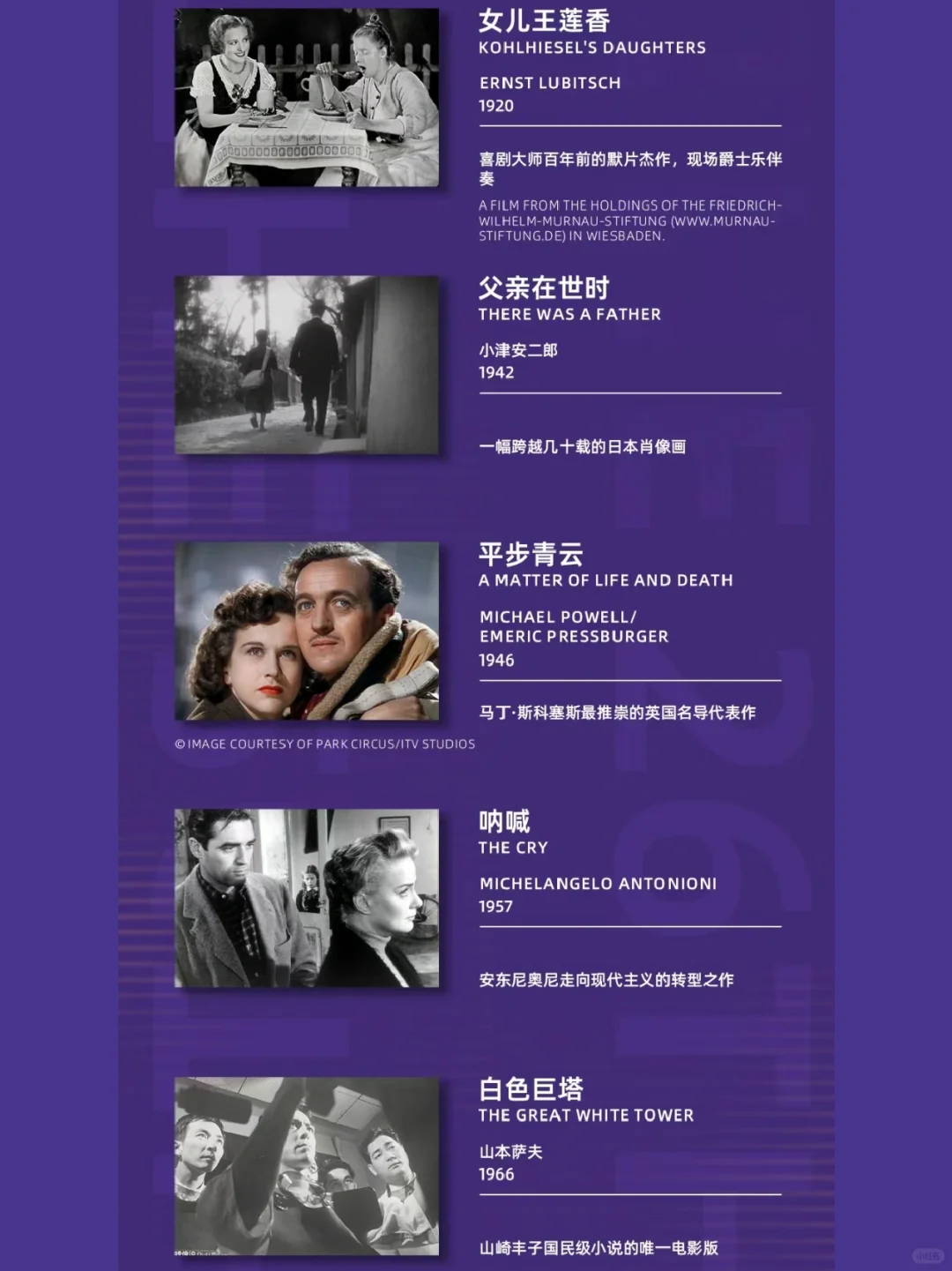 上海|国际电影节🎬4K修复单元片单公布🎬