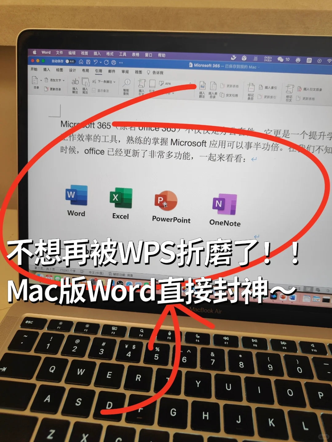 MacBook上实在比WPS好用！ 好流畅呀~