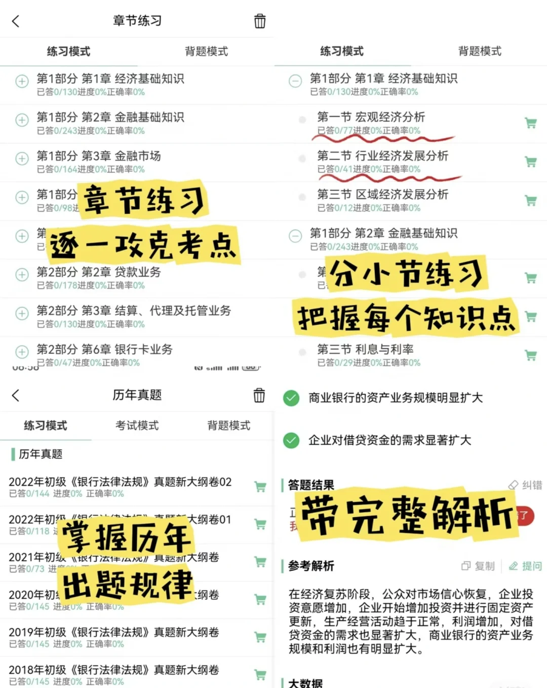 发现一个一次过24银行从业考试的APP😘