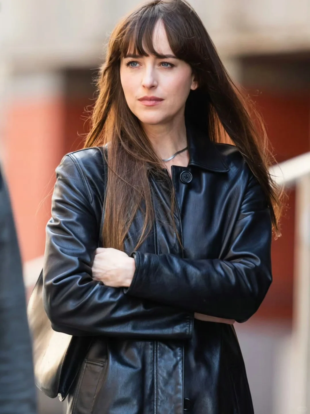 达妹纽约电影片场路透，氛围感的神