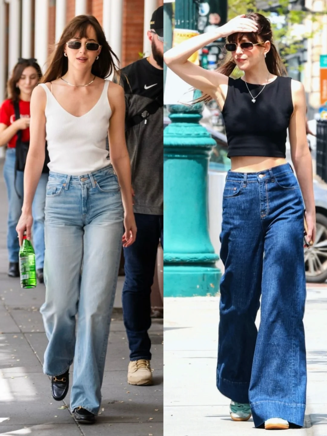 达妹纽约电影片场路透，氛围感的神