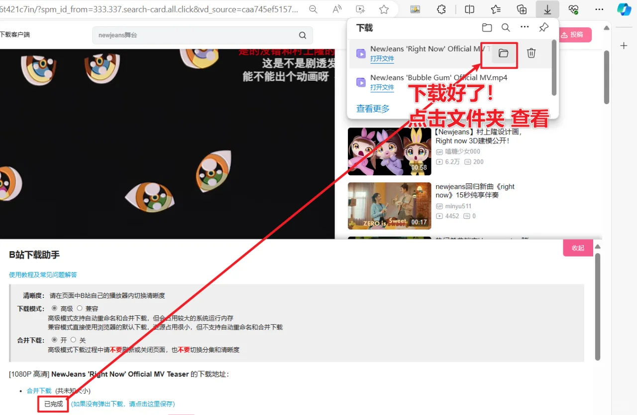 电脑 下载b站视频 到本地