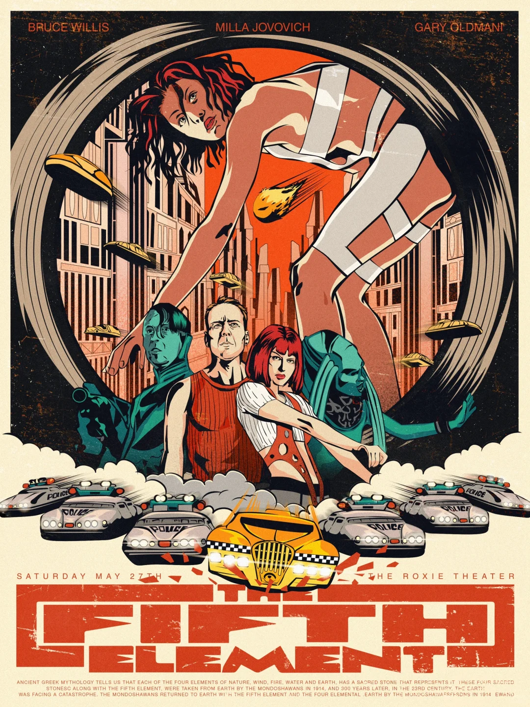 复古海报插画|还有谁没看过这部电影呀?