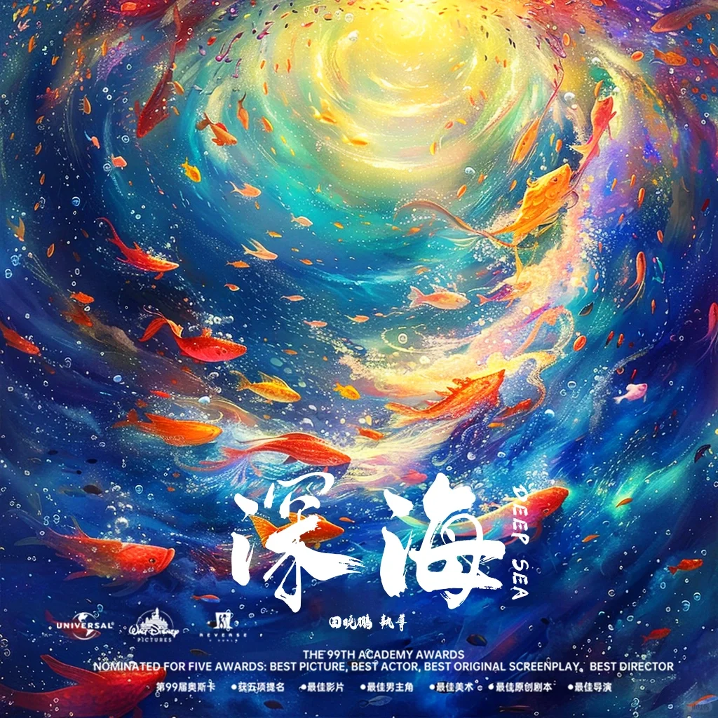 Mjdjourney｜《深海》电影海报制作