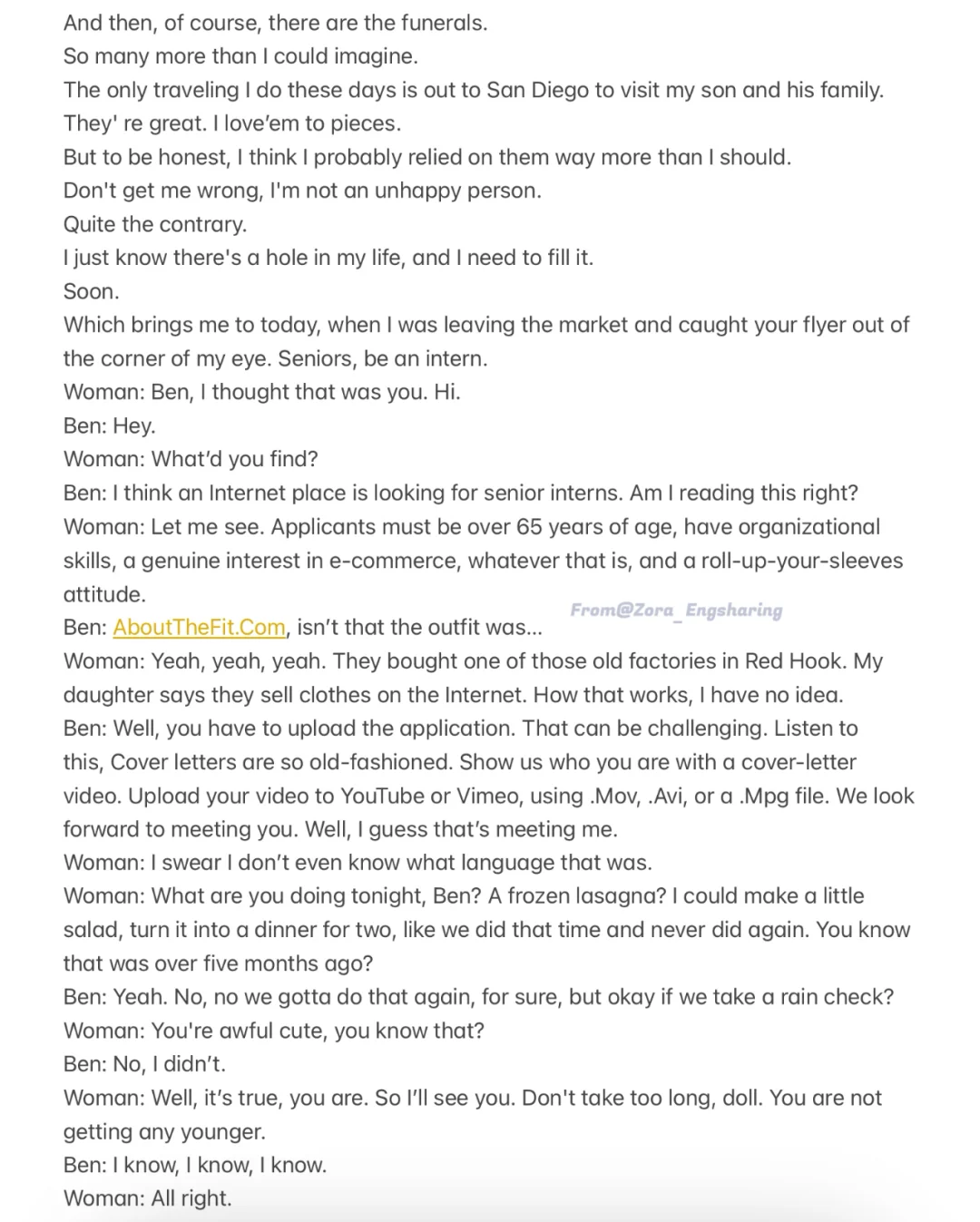 E2 看职场电影《实习生》学英语