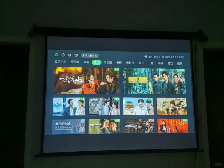 没系统的投影仪和电视果6绝配