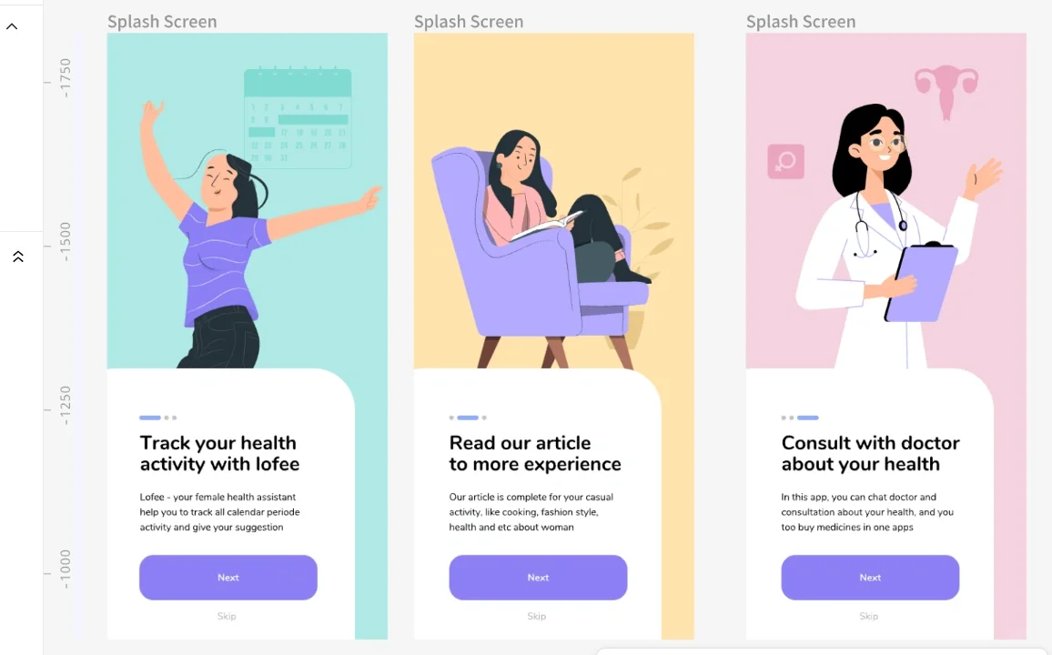 UI接🥚 女性健康APP