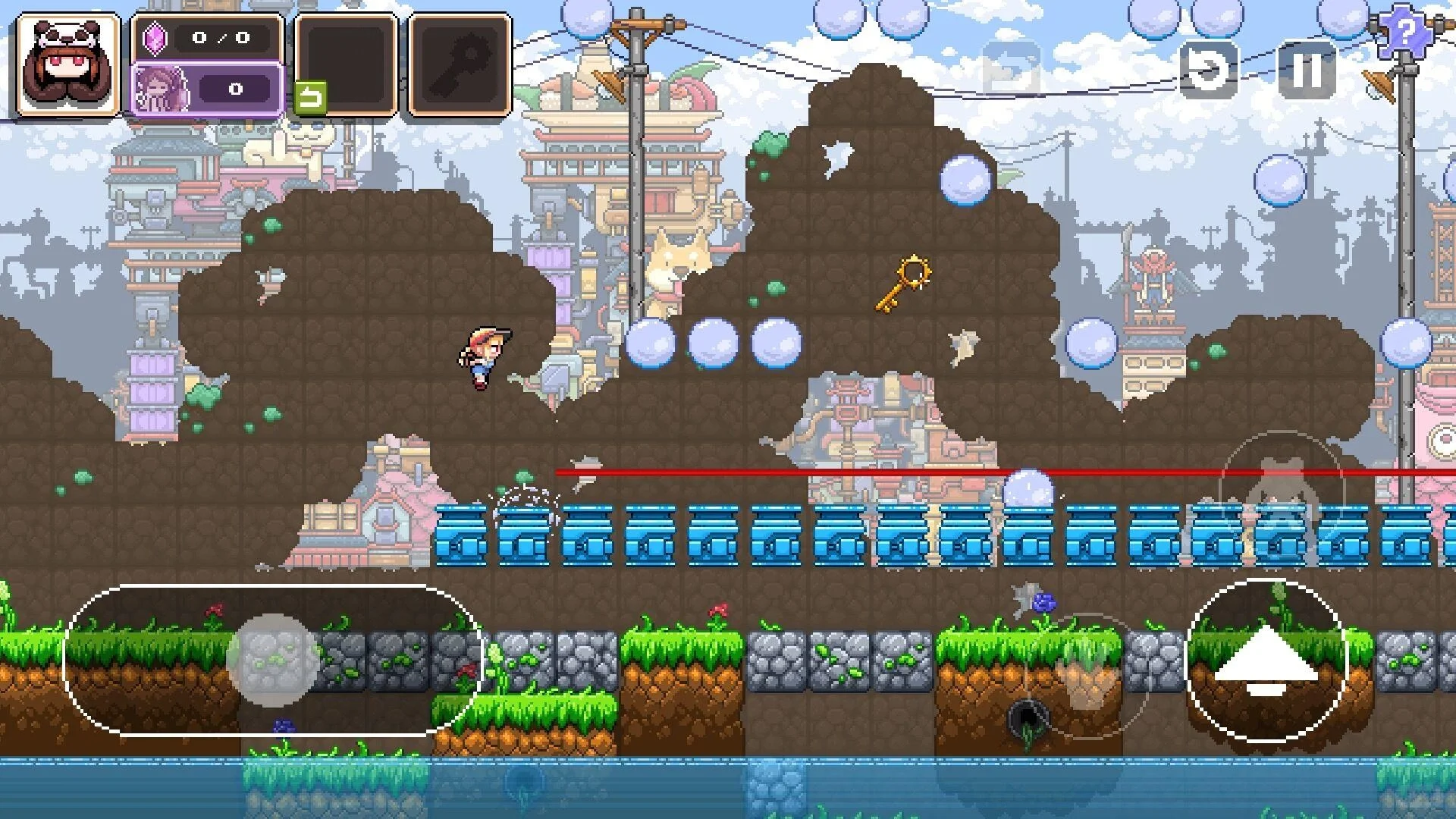 非常有趣的像素解谜闯关冒险跳跃游戏哦