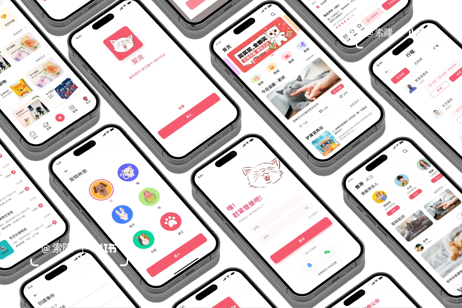 ui设计｜宠物APP展板分享