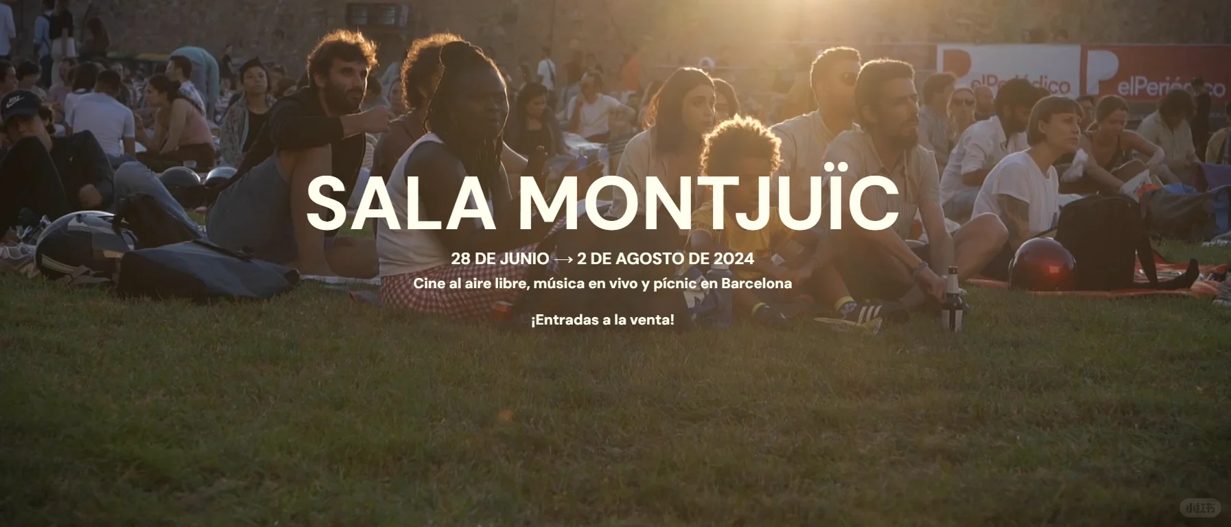 在巴塞罗那看一场浪漫的户外电影吧🎬