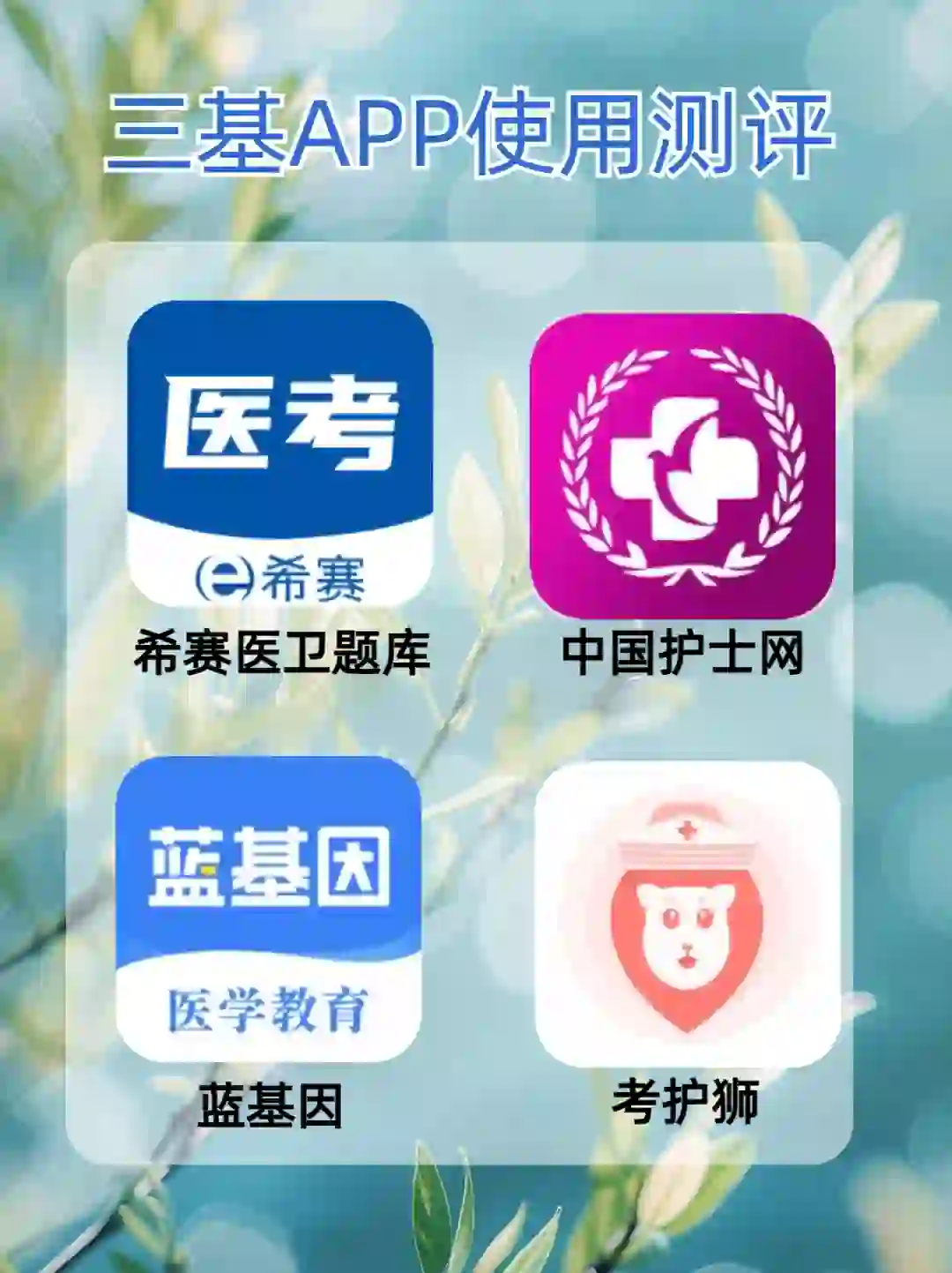 三基APP推荐，考医院/院内三基考核必备