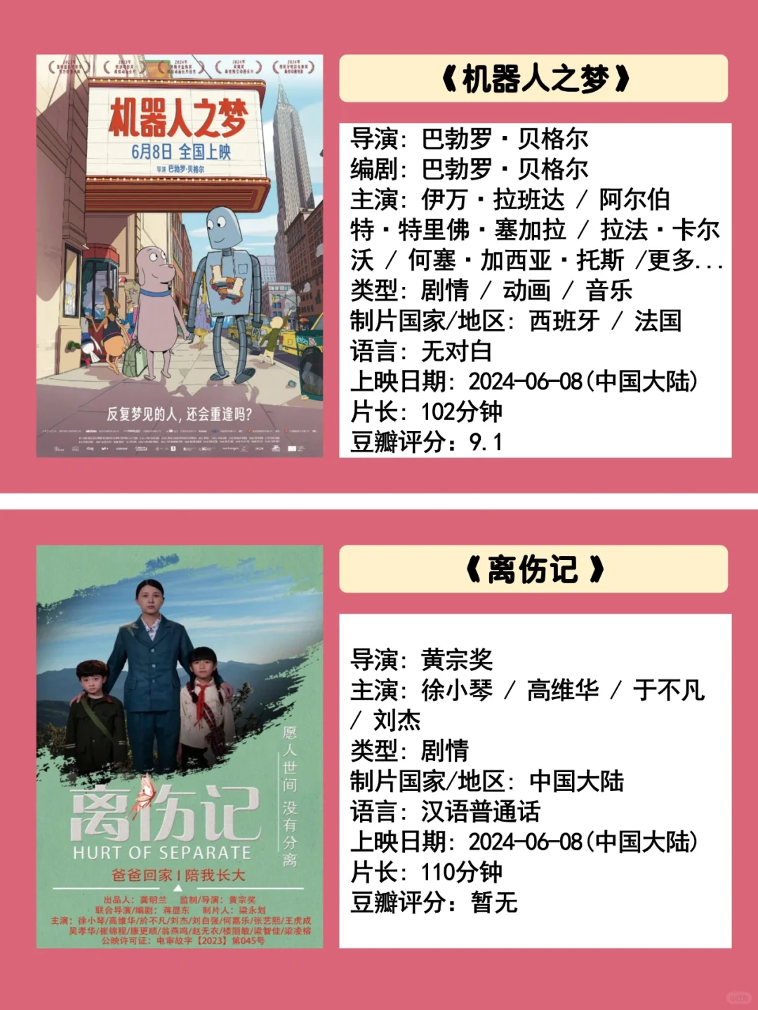 6月最全电影上映片单！